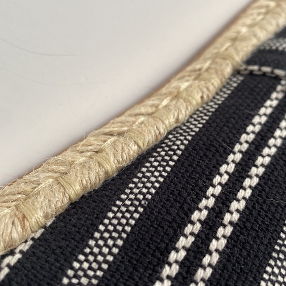 Toms NIB Alpargata Rope slip on espadrille shoes. Black Global Stripe size 7.5 - Picture 8 of 11